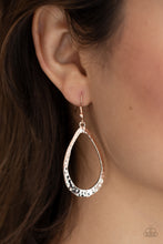 Load image into Gallery viewer, BEVEL-headed Brilliance - Rose Gold Earrings

