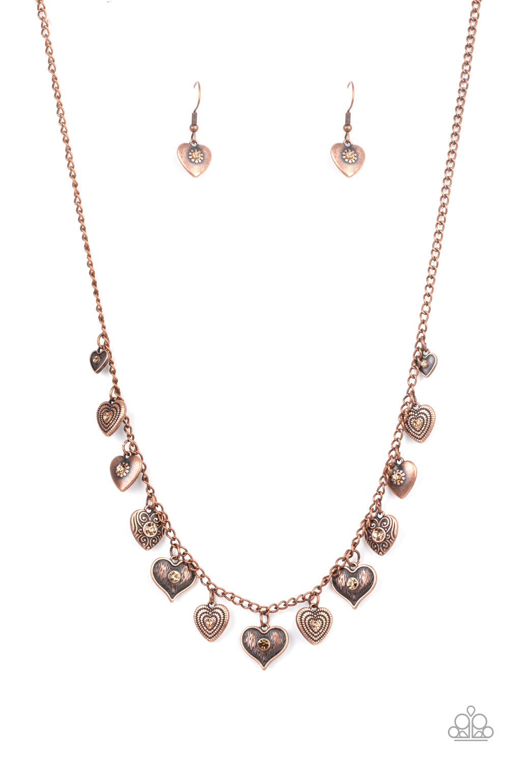 Lovely Lockets - Copper Necklace Set