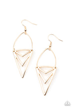 Cargar imagen en el visor de la galería, Proceed With Caution - Gold Earrings
