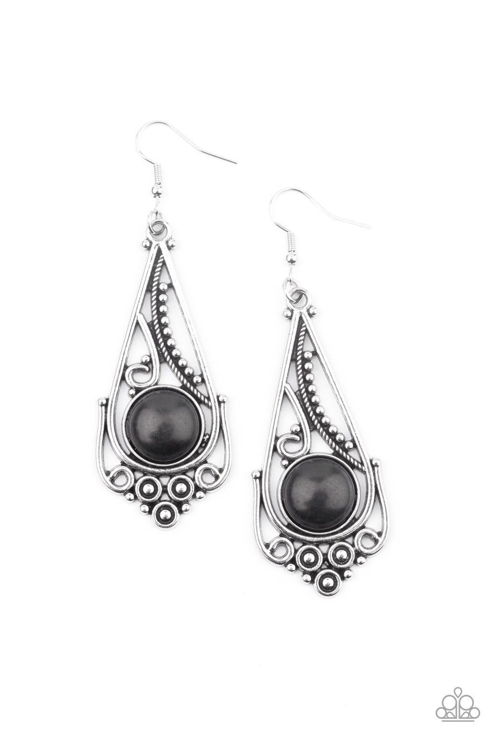 Canyon Climate - Black Earrings