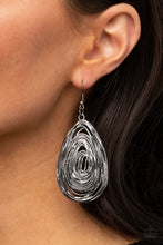 Load image into Gallery viewer, Rural Ripples - Black Earrings
