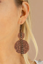 Load image into Gallery viewer, Metro Metalhead - Copper Earrings
