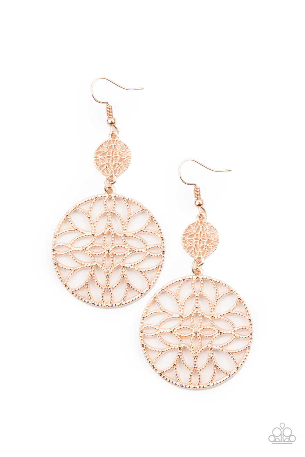 Mandala Eden - Rose Gold Earrings