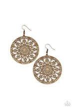 Cargar imagen en el visor de la galería, Make A MANDALA Out Of You - Brass Earrings
