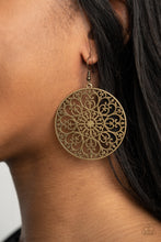 Cargar imagen en el visor de la galería, Make A MANDALA Out Of You - Brass Earrings
