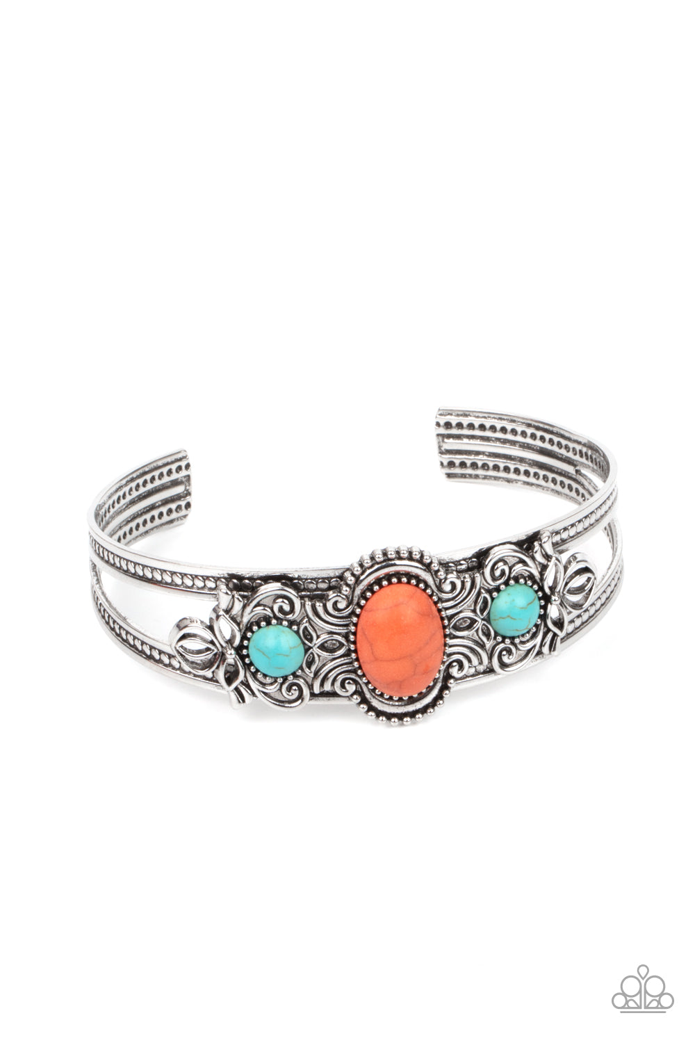 Artisan Ancestry - Orange and Blue Bracelet