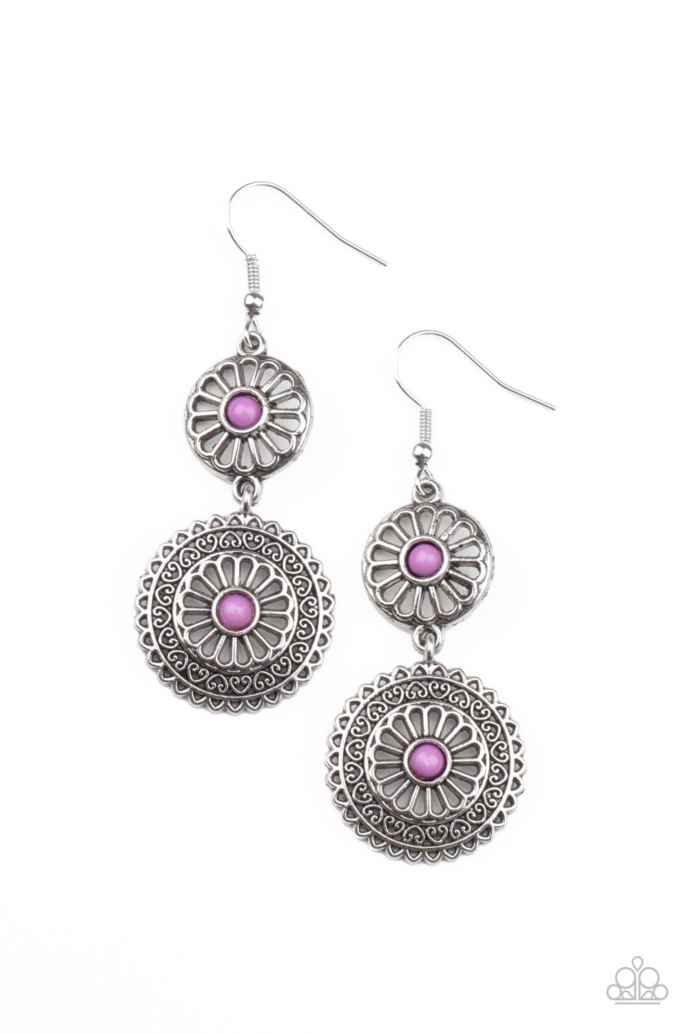 Keep It WHEEL - Purple Earrings