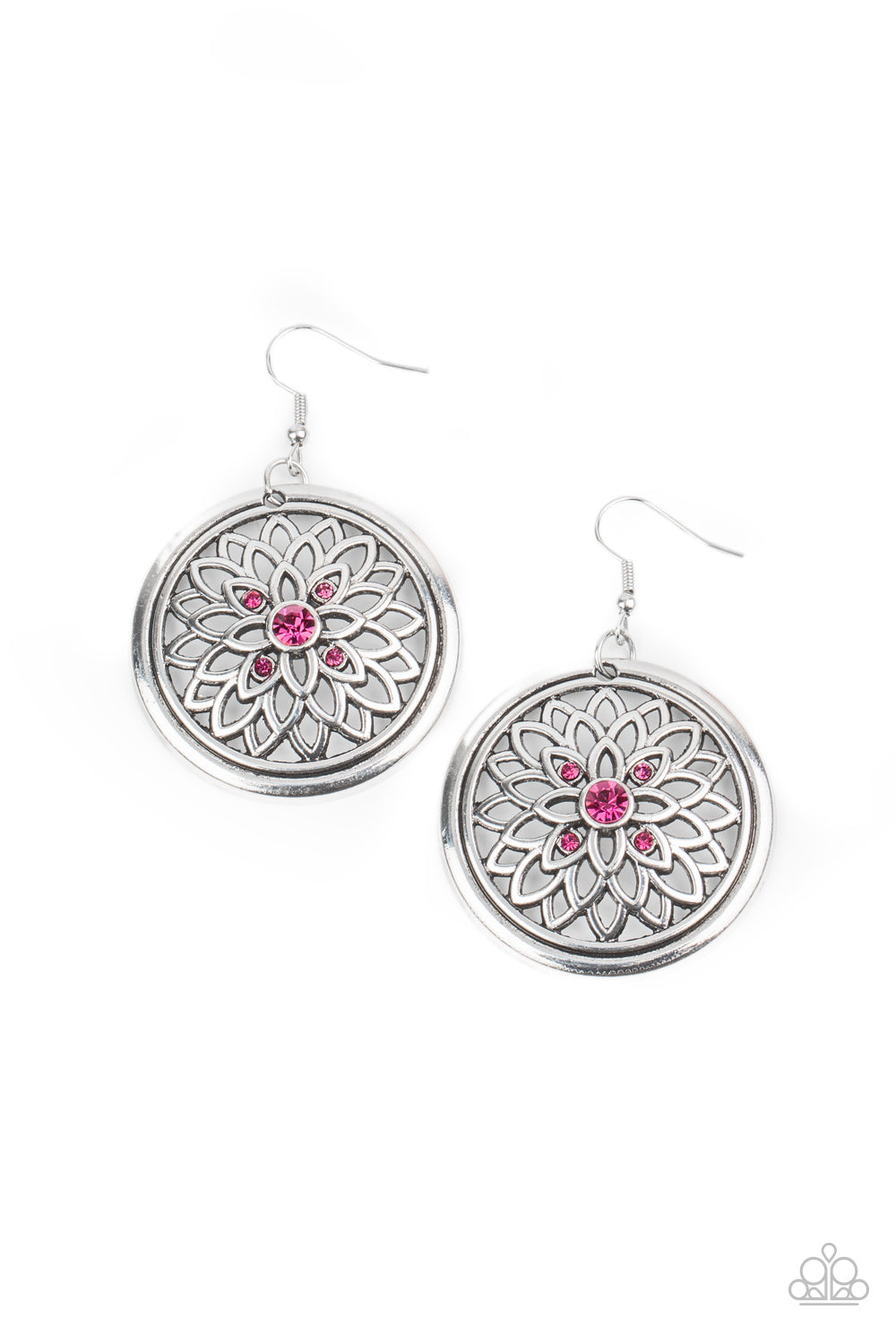 Mega Medallions - Pink Earrings