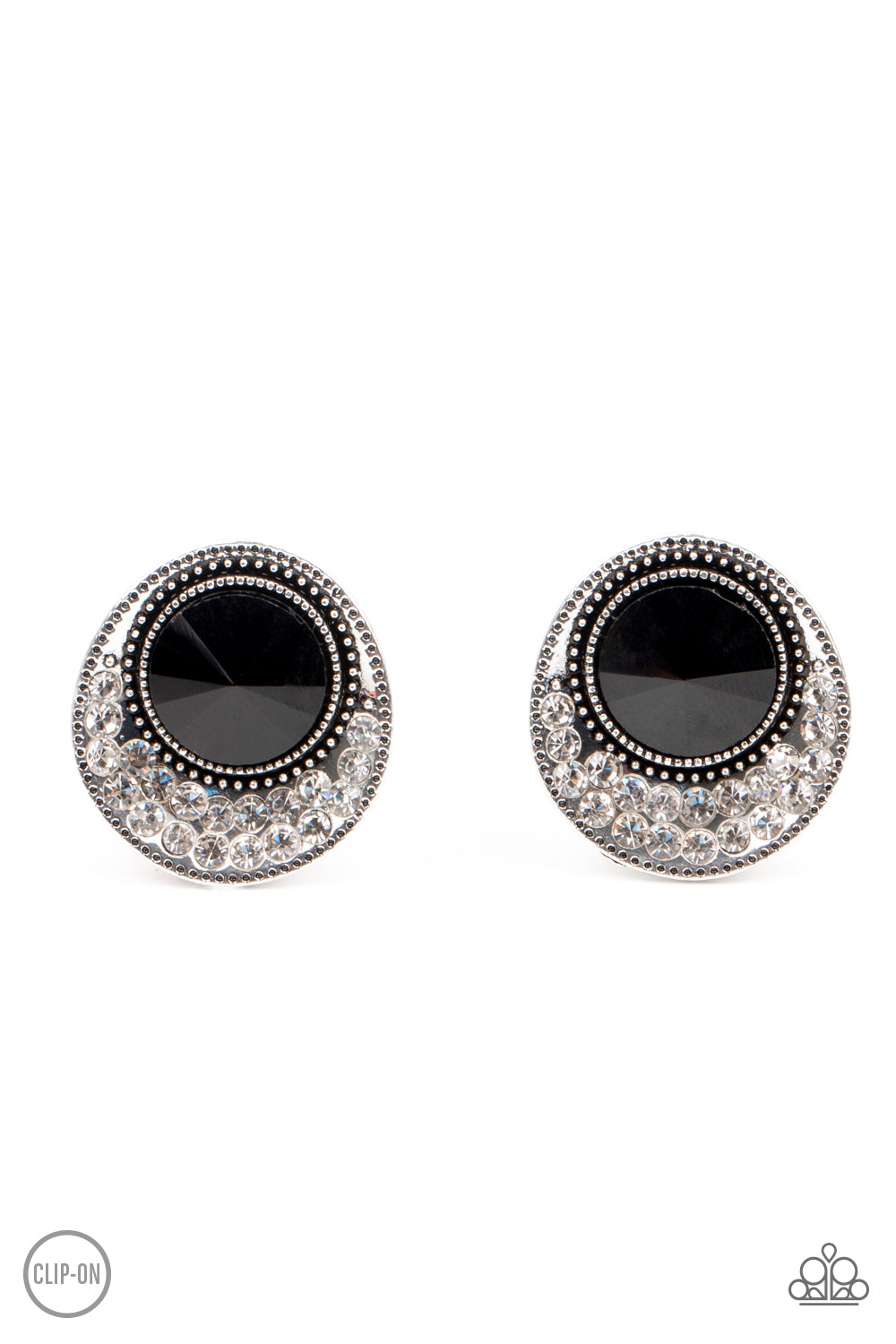 Off The RICHER-Scale - Black Earrings