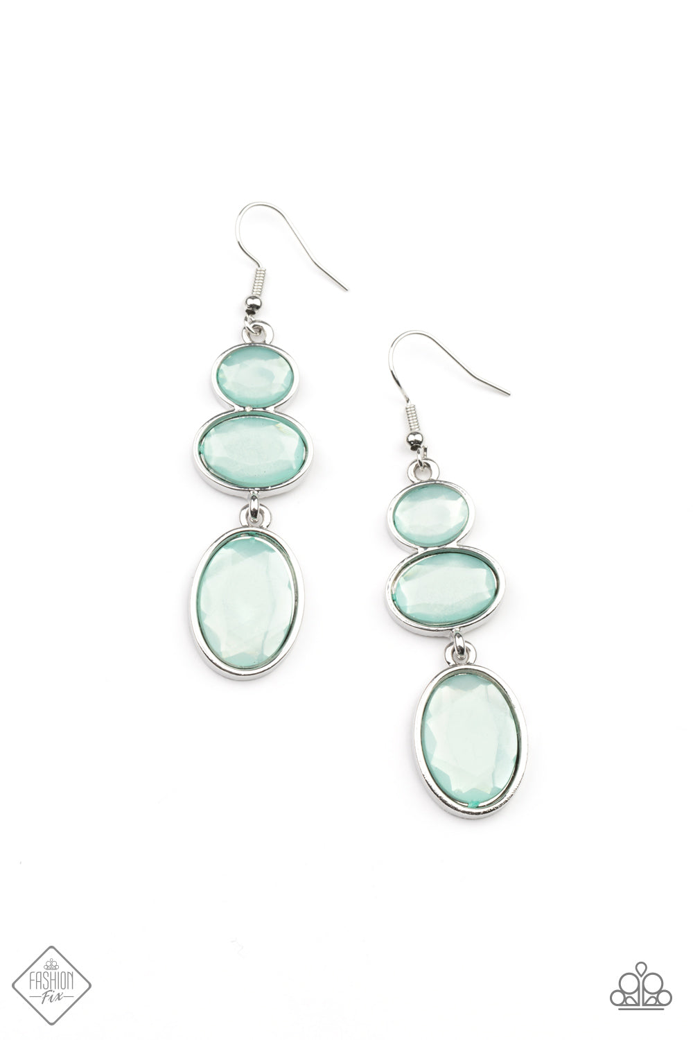 Tiers Of Tranquility - Blue Earrings