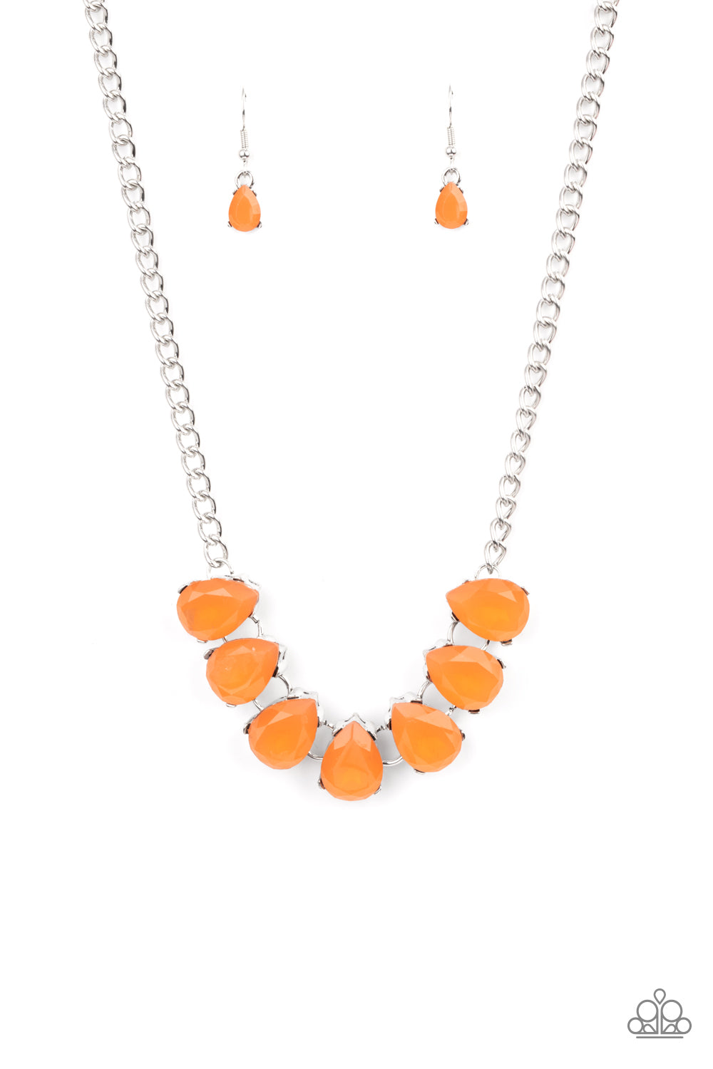 Above The Clouds - Orange Necklace Set