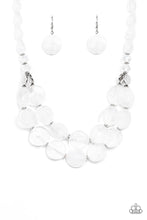 Cargar imagen en el visor de la galería, Beach Day Demure - White Necklace Set
