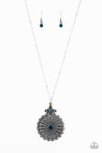 Cargar imagen en el visor de la galería, Walk on the Wildflower Side - Blue Necklace Set
