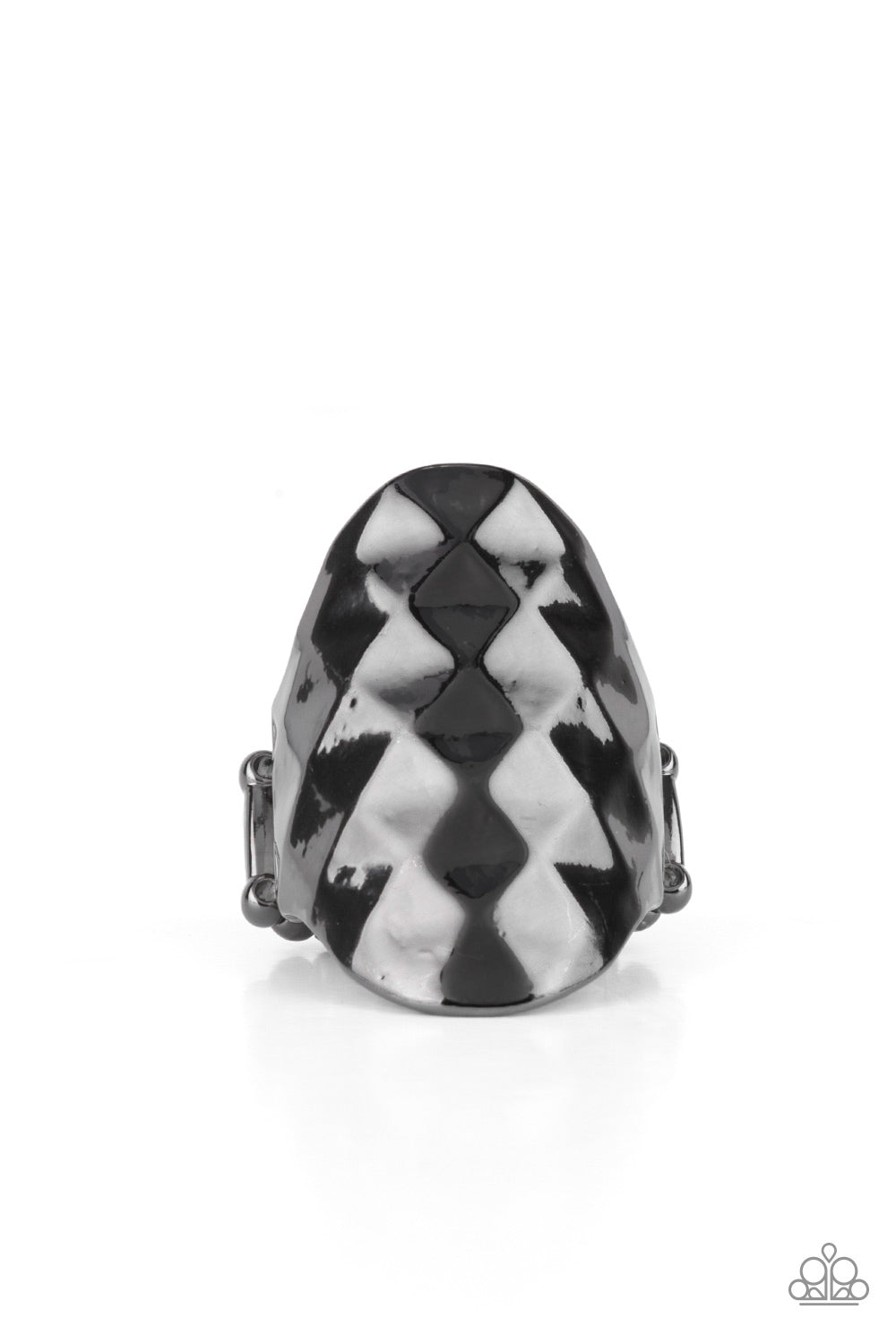 Ferociously Faceted - Black Ring