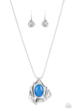 Load image into Gallery viewer, Amazon Amulet - Blue  Necklace Set
