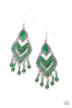 Cargar imagen en el visor de la galería, Dearly Debonair - Green Earrings
