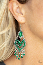 Cargar imagen en el visor de la galería, Dearly Debonair - Green Earrings
