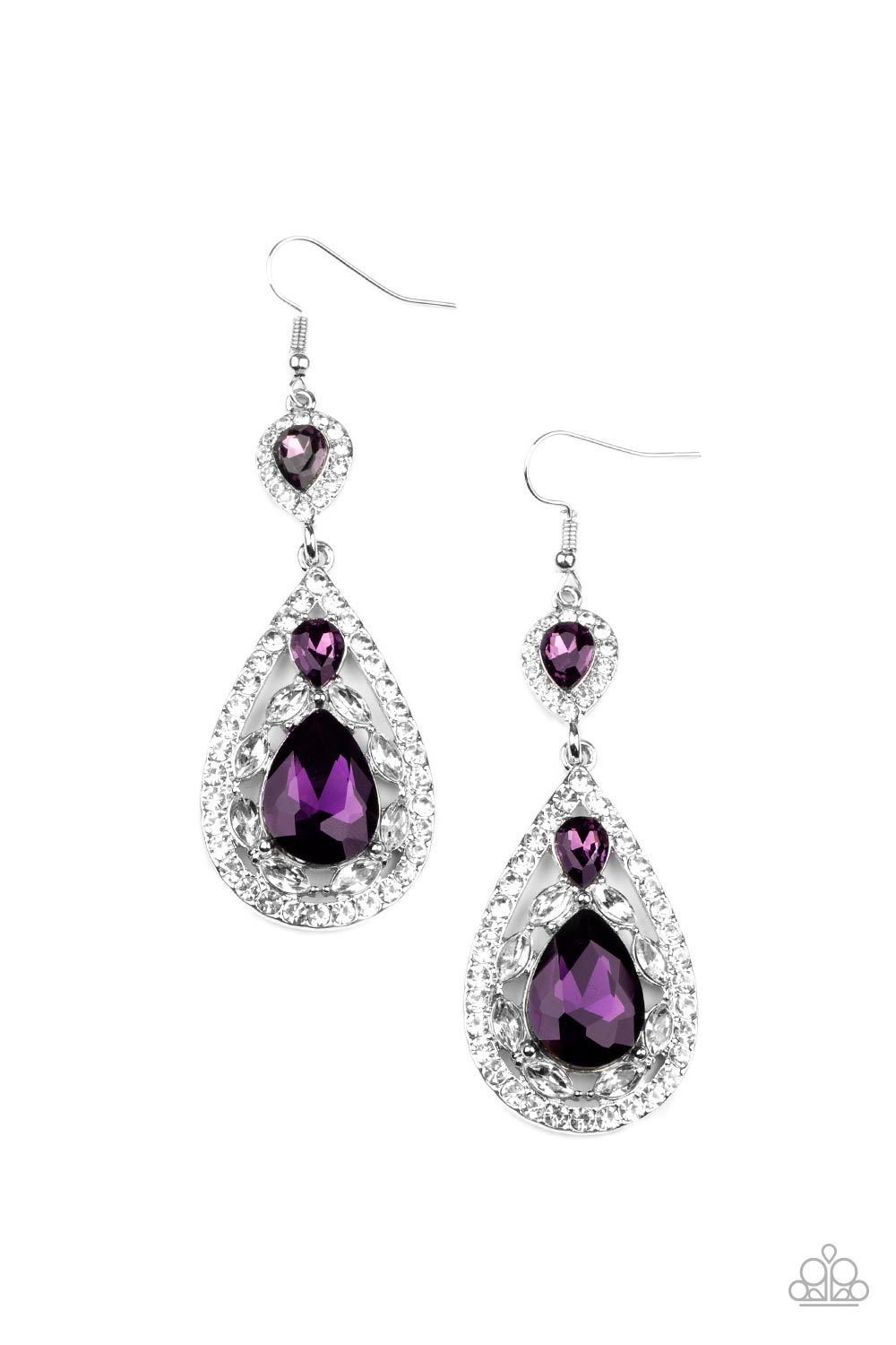 Posh Pageantry - Purple Earrings