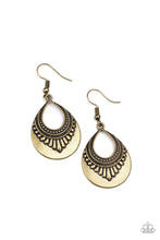 Load image into Gallery viewer, Totally Terrestrial - Brass Earrings
