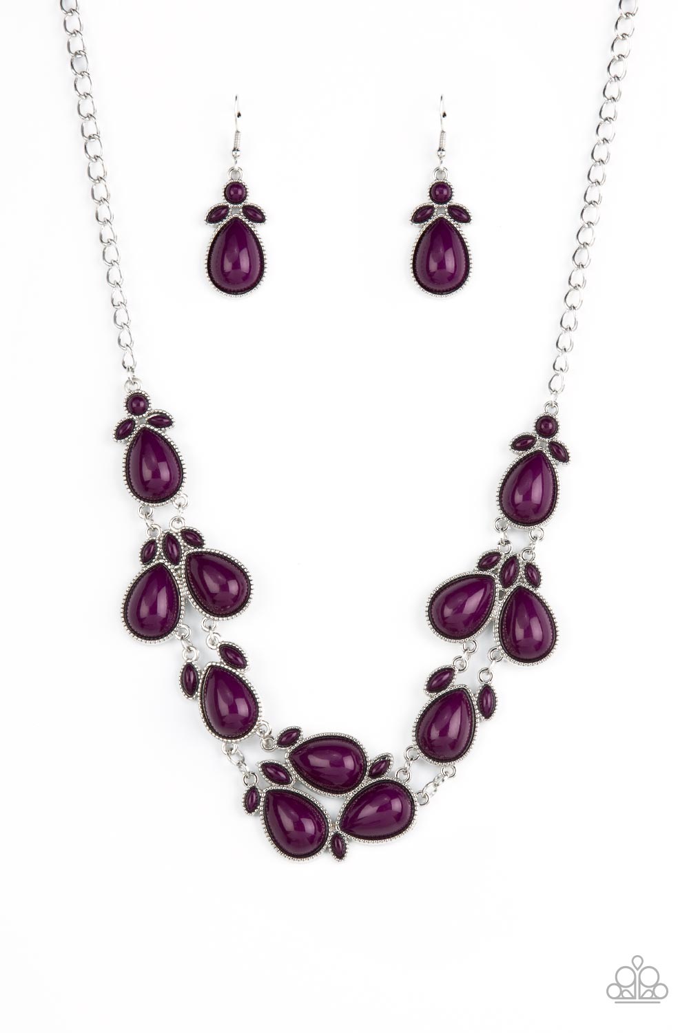 Botanical Banquet - Purple Necklace Set