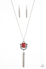 Cargar imagen en el visor de la galería, Funky Fringe - Red Necklace Set
