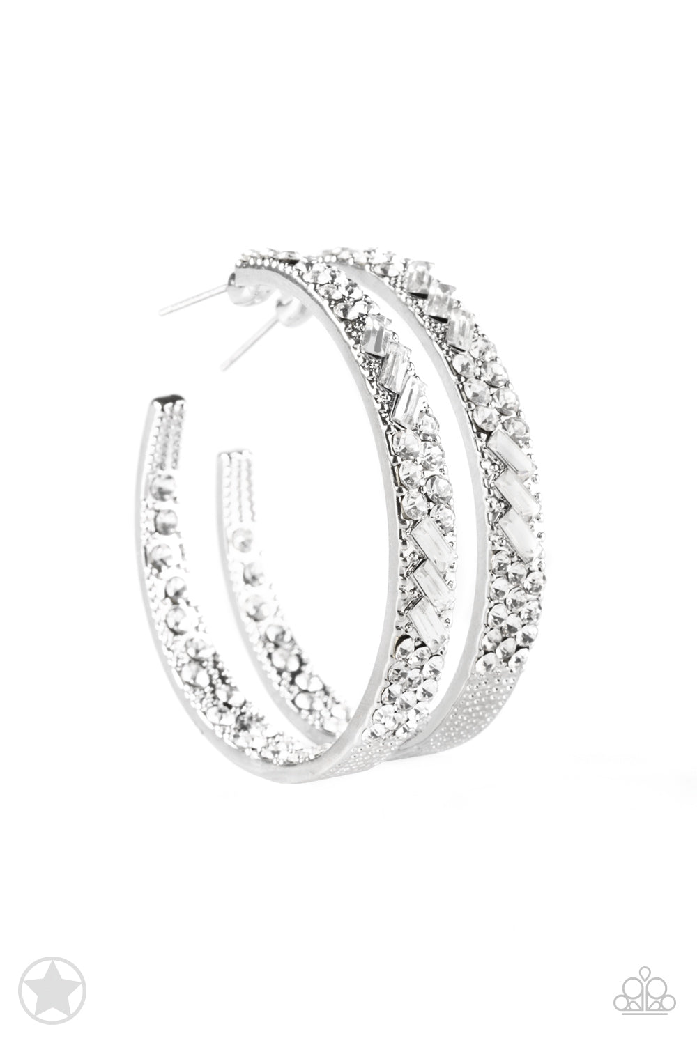 GLITZY By Association - Silver Earrings