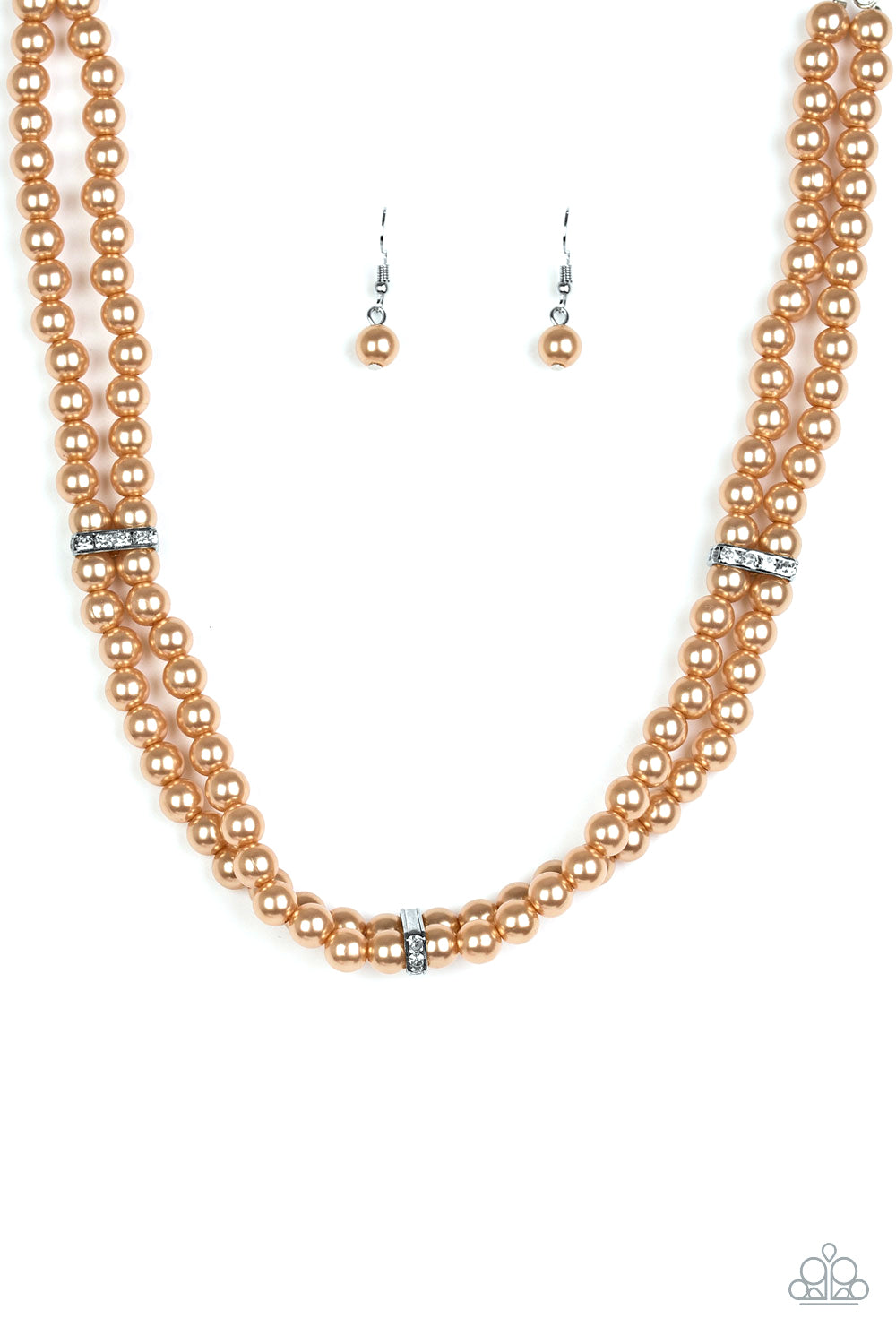 Put On Your Party Dress - Brown Necklace Set