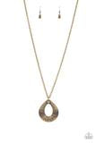 Cargar imagen en el visor de la galería, Glitz and Grind - Brass Necklace Set
