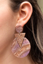 Load image into Gallery viewer, Head Under Watercolors - Brown Earrings
