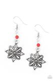 Load image into Gallery viewer, Cactus Blossom - Red Earrings
