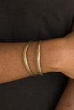 Cargar imagen en el visor de la galería, Palm Trees and Pyramids - Brass Bracelet
