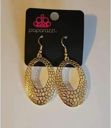 The HOLE Nine Yards - Gold Earrings