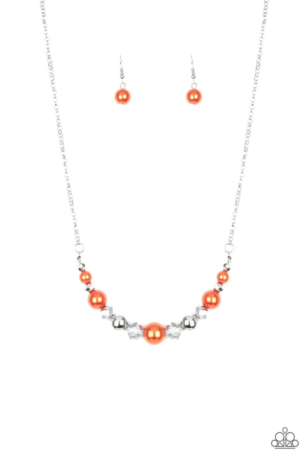 The Big-Leaguer - Orange Necklace Set