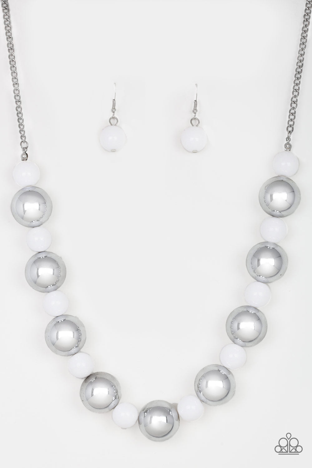 Top Pop - White Necklace Set