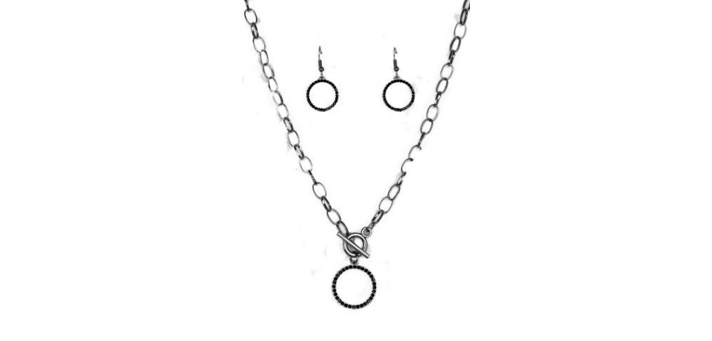 Circle of Hope - Black Necklace Set