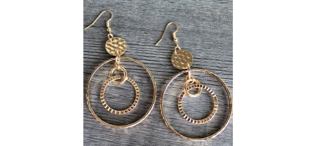 Mechanical Mecca - Gold Earrings