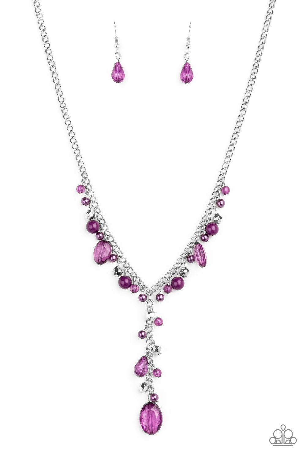 Crystal Couture - Purple Necklace Set