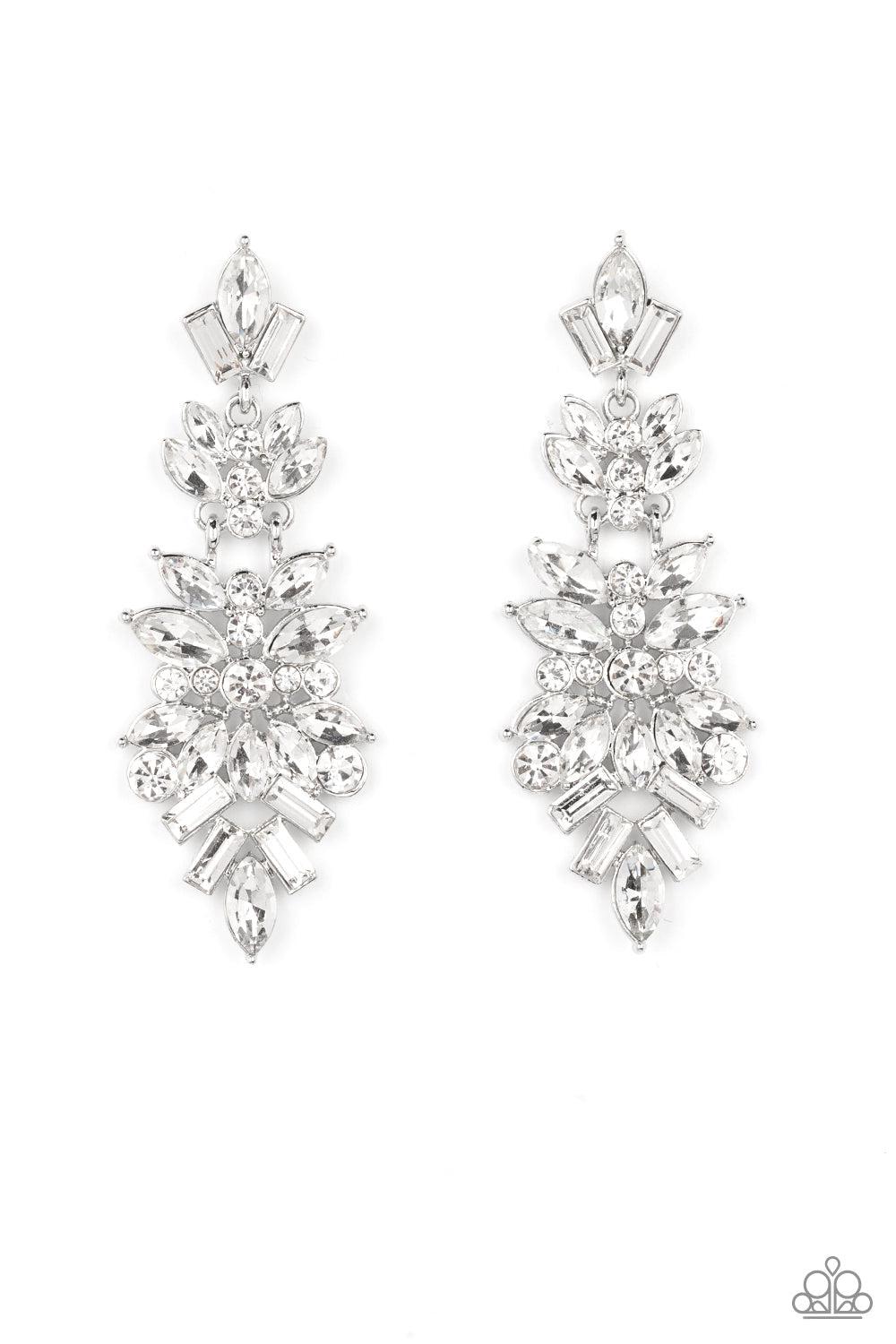 Frozen Fairytale - White Earrings