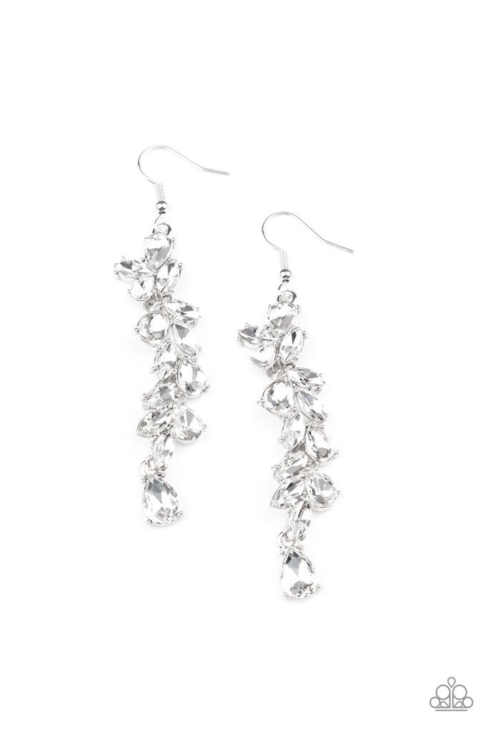 Unlimited Luster - White Earrings