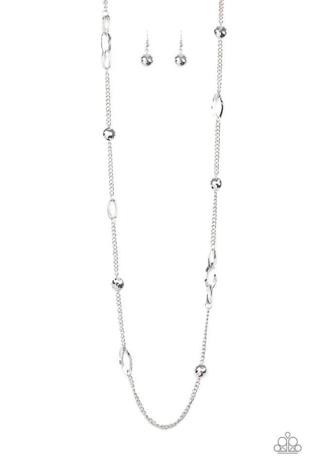 Duchess Dazzle - Silver Necklace Set