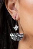 Load image into Gallery viewer, Triassic Triangles - Black Earrings
