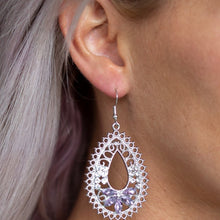 Load image into Gallery viewer, Instant Reflect - Purple Earrings
