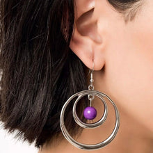 Load image into Gallery viewer, Diva Pop - Purple Earrings
