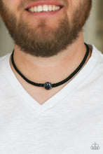 Load image into Gallery viewer, Go Climb A Mountain - Black Urban Necklace
